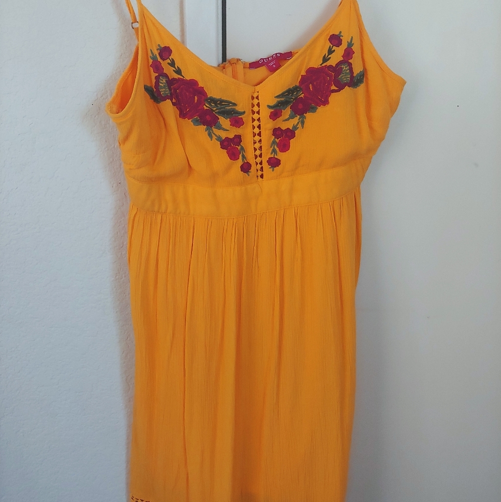 Guess cute yellow summer dress